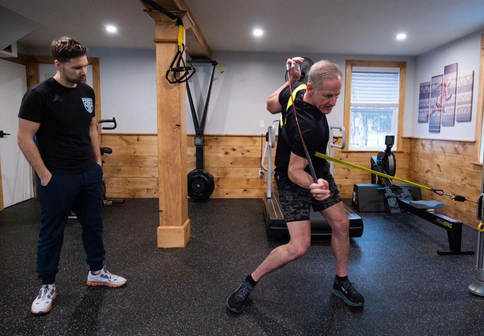Golf swing training session